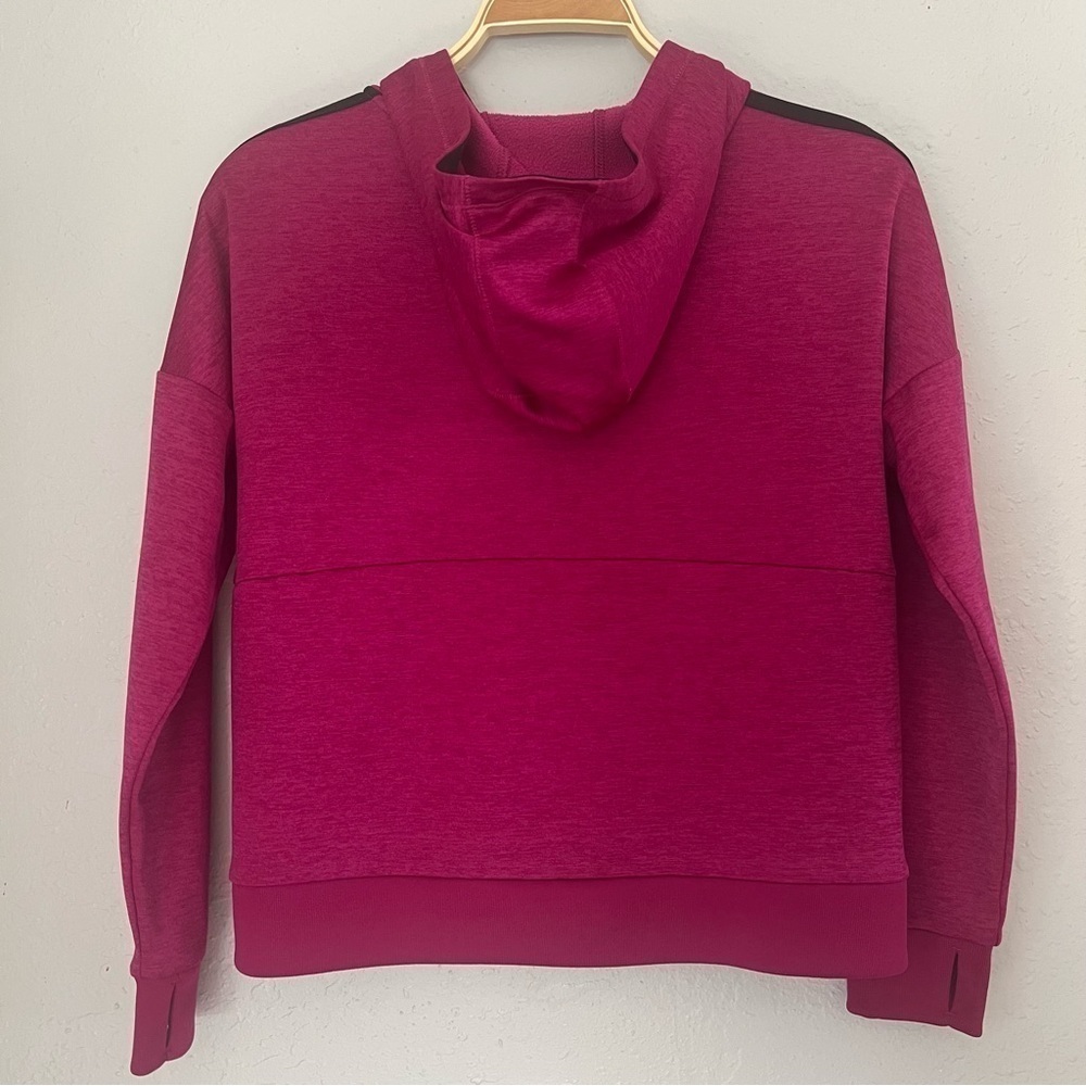 Adidas Youth Girl Sz XL Mauve Pink Plum Full Zip Athletic Hoodie Sweatshirt - Picture 2 of 8